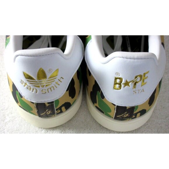 Adidas Bape x Stan Smith Men's 30th Anniversary Camo Shoes Size 10 NIB IG8949 - Picture 2 of 7